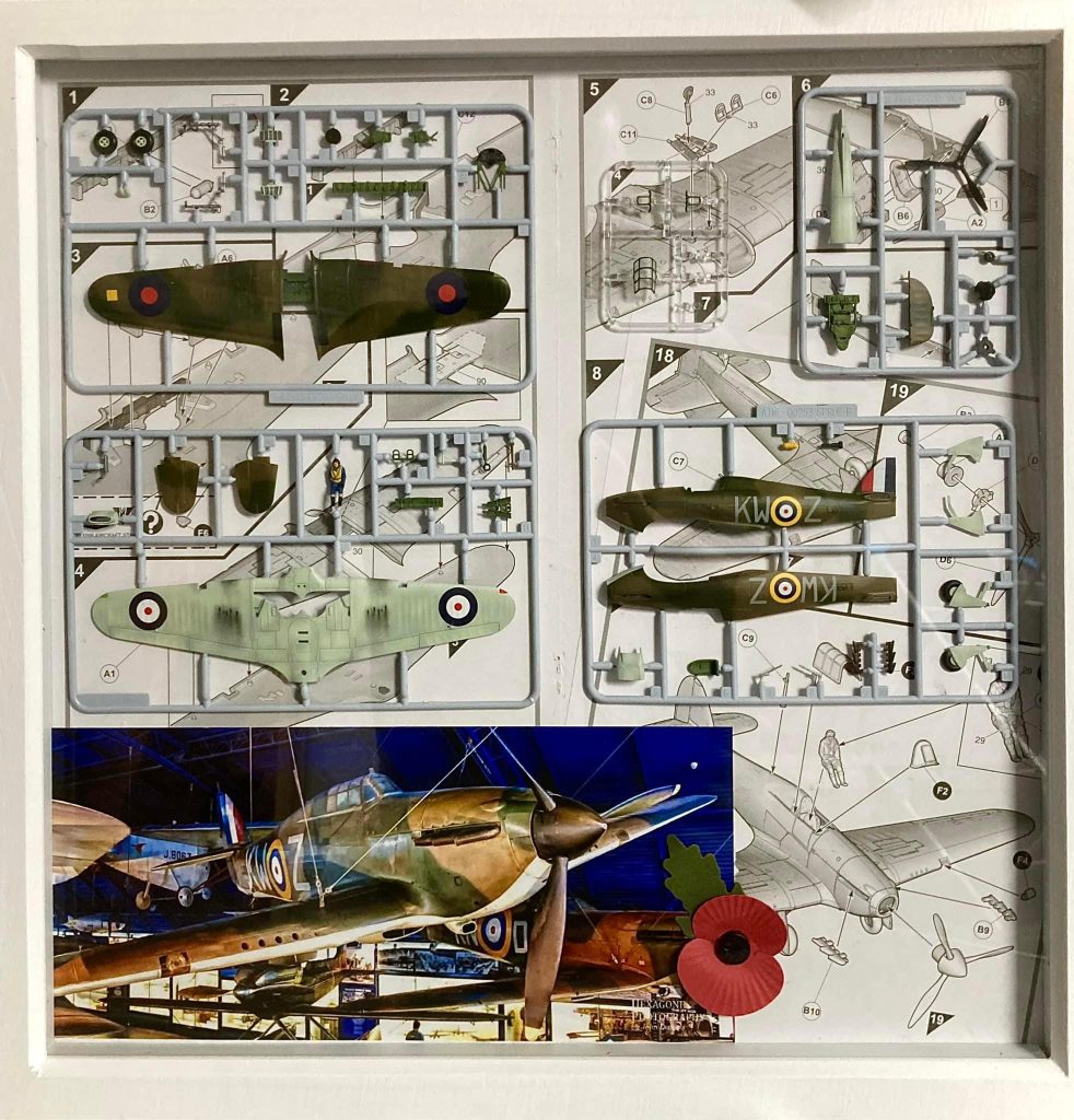 Model kit shadow box